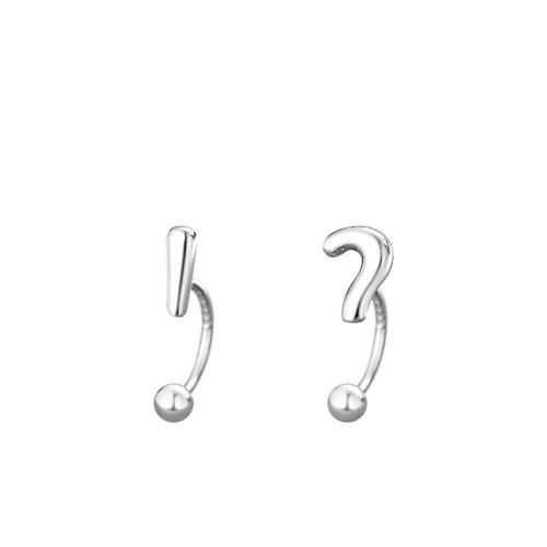 925 Sterling Silver Stud Earrings for woman silver color Sold By Pair