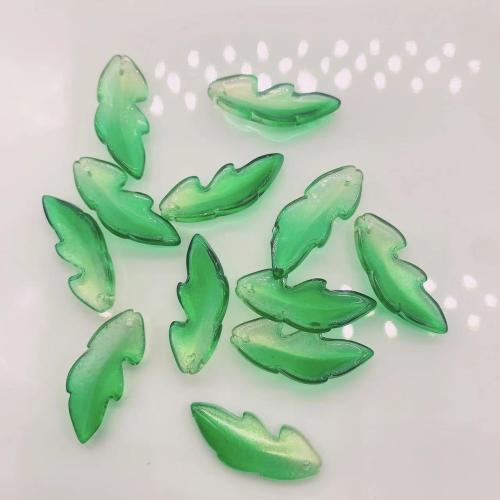 Hair Accessories DIY Findings Lampwork Leaf stoving varnish Sold By PC