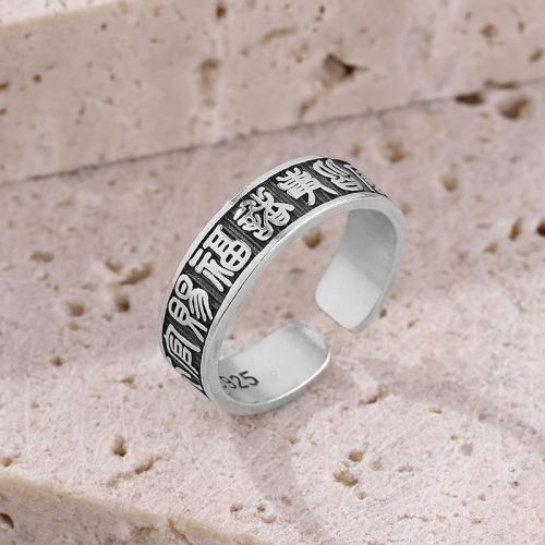 Sterling Silver Jewelry Finger Ring, 925 sterline d'argento, gioielli di moda & unisex, 5.50mm, Venduto da PC