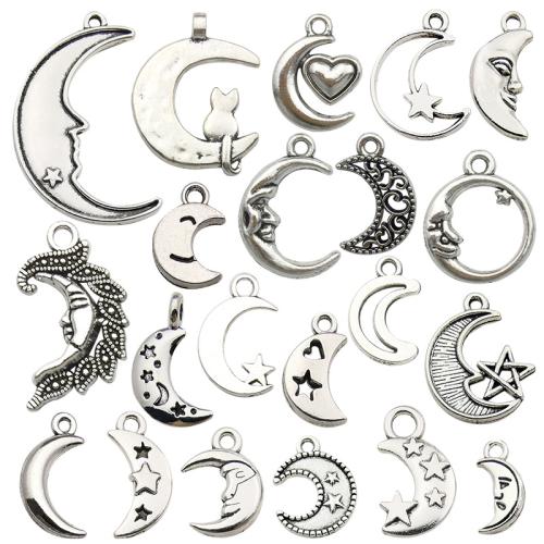 Zinc Alloy Pendler, Moon, forskellige stilarter for valg, Solgt af PC