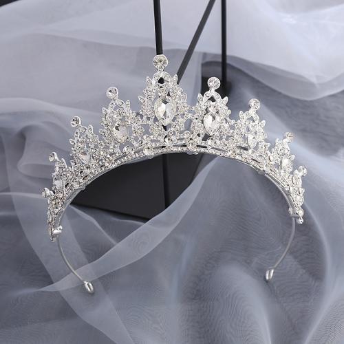 Bridal Tiaras Zinc Alloy with Rhinestone fashion jewelry & for woman Sold By PC