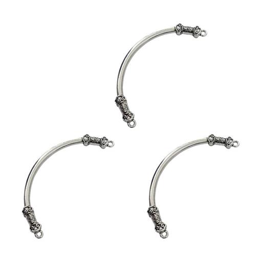 Zinc Alloy Connector antique silver color plated DIY & 1/1 loop nickel lead & cadmium free Approx Sold By Bag