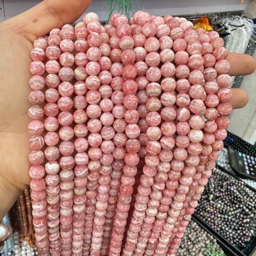 Perles rhodonites, rhodonite, Rond, différentes qualités de choix & DIY & normes différentes pour le choix, plus de couleurs à choisir, Longueur Environ 38 cm, Vendu par PC