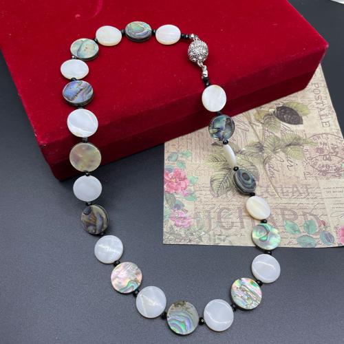 Shell Sieraden Sets, oorbel & halsketting, Abalone Schelp, mode sieraden & verschillende stijlen voor de keuze & voor vrouw, meer kleuren voor de keuze, Verkocht door PC