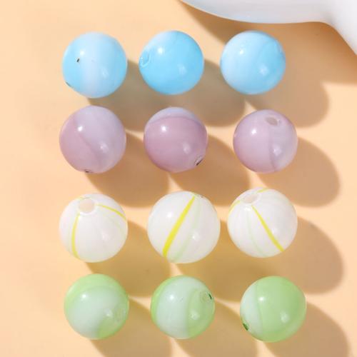 Fashion Glass Beads Round DIY Sold By Bag