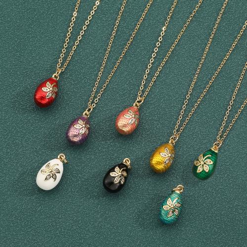 Collier en laiton cubique Zircon Micro Pave, avec 5cm chaînes de rallonge, Placage de couleur d'or, bijoux de mode & pavé de micro zircon & émail, plus de couleurs à choisir, protéger l'environnement, sans nickel, plomb et cadmium, 11.50x21.50mm, Longueur 45 cm, Vendu par PC