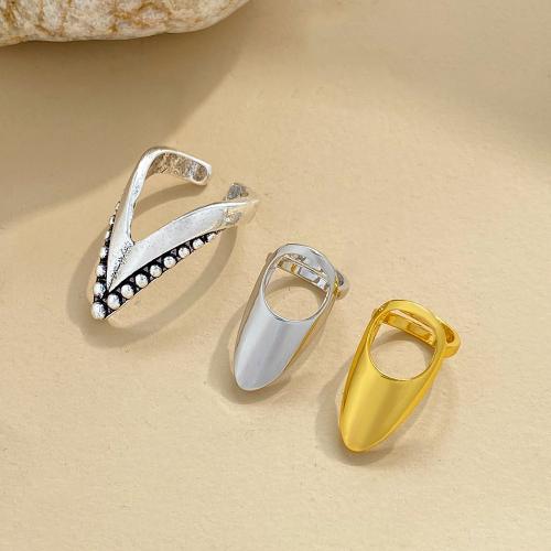 Midden vinger Ring, Zinc Alloy, plated, mode sieraden & verschillende stijlen voor de keuze & voor vrouw, meer kleuren voor de keuze, Verkocht door PC