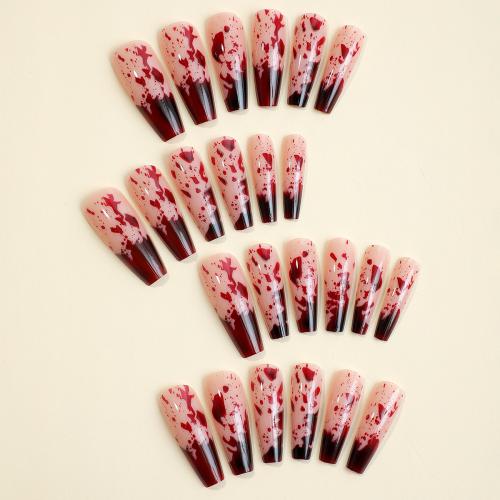 Fashion Nail Supplies ABS Plastic Halloween Design & DIY & for woman mixed colors Sold By Set