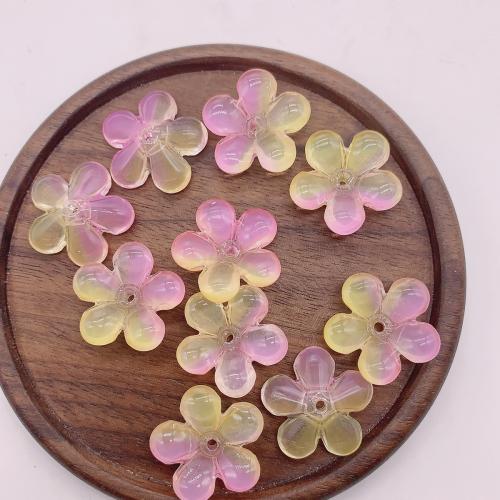 Haaraccessoires DIY bevindingen, Lampwork, Plum Blossom, moffelen vernis, meer kleuren voor de keuze, 22mm, Verkocht door PC