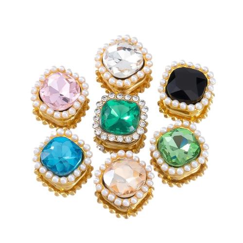 Jewelry Accessories Zinc Alloy with Glass Rhinestone & Plastic Pearl DIY Sold By Bag