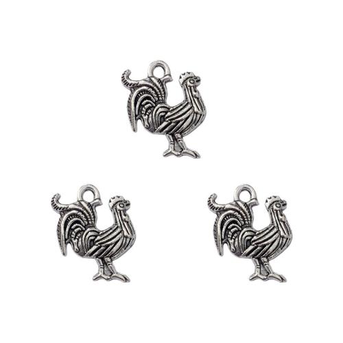 Zinc Alloy Animal Pendants antique silver color plated DIY nickel lead & cadmium free Approx Sold By Bag