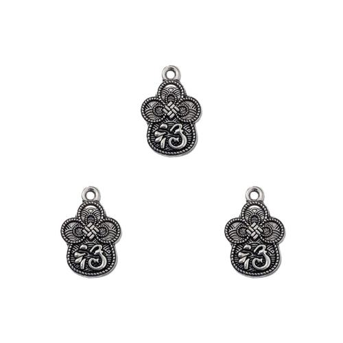 Zinc Alloy Pendants antique silver color plated DIY nickel lead & cadmium free Approx Sold By Bag