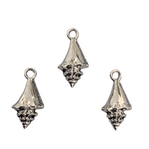 Zinc Alloy Pendants Conch antique silver color plated DIY nickel lead & cadmium free Approx Sold By Bag