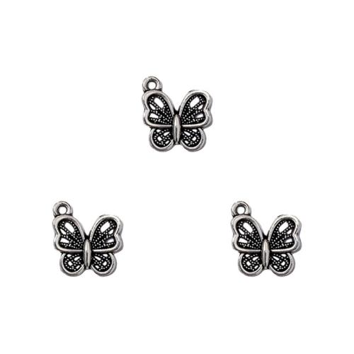 Zinc Alloy Animal Pendants Butterfly antique silver color plated DIY nickel lead & cadmium free Approx Sold By Bag