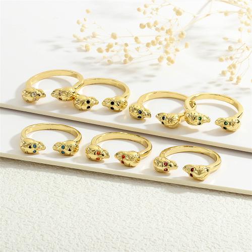 Cubic Zirconia Micro Pave Brass Ring Skull gold color plated micro pave cubic zirconia & for woman nickel lead & cadmium free Sold By PC