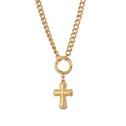 Colar de jóias de aço inoxidável, Aço inoxidável 304, with 5cm extender chain, cromado de cor dourada, joias de moda, dourado, 20mm, comprimento 42 cm, vendido por PC