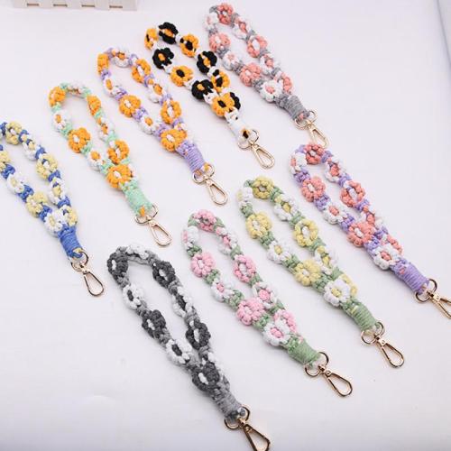 Zinc Alloy Key Clasp Cotton Thread with Zinc Alloy handmade multifunctional & Unisex Sold By PC