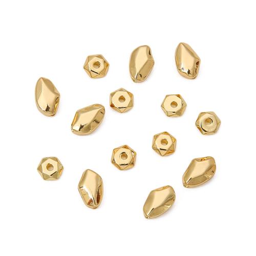 Brass Spacer perle, Mesing, pozlaćen, možete DIY & različitih stilova za izbor, zlatan, Prodano By PC