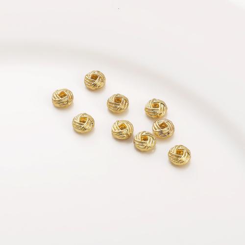 Zinc Alloy Spacer Kralen, plated, DIY, gouden, 6mm, 10pC's/Lot, Verkocht door Lot