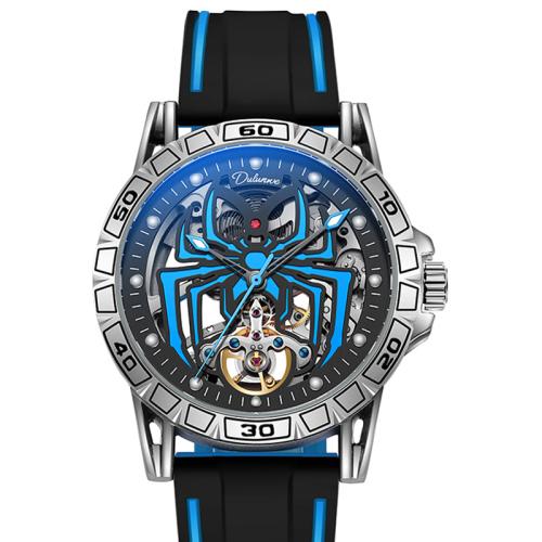 Sinc Alloy Watch Chailleach bráisléad, le Gloine & Silicone, Spider, Uisce saoil resistant & gas-Winder & do fear & luminated, dathanna níos mó le haghaidh rogha, 250x45mm, Díolta De réir PC