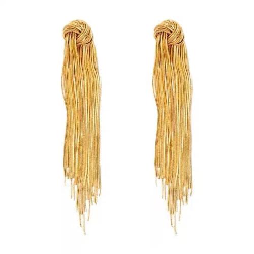 Fashion Fringe Oorbellen, Zinc Alloy, mode sieraden & voor vrouw, meer kleuren voor de keuze, 100mm, Verkocht door pair