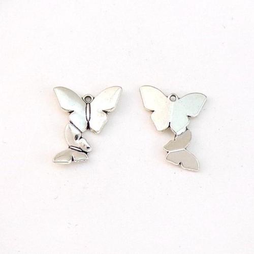 Zinc Alloy Animal Pendants Butterfly antique silver color plated DIY nickel lead & cadmium free Approx Sold By Bag