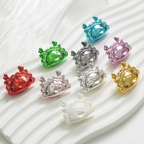 Plated Acrylic Beads UV plating DIY Approx 3mm Approx Sold By Bag