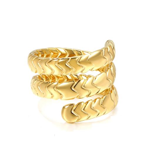 Stainless Steel Finger Ring 304 Stainless Steel 18K gold plated fashion jewelry & Unisex Sold By PC