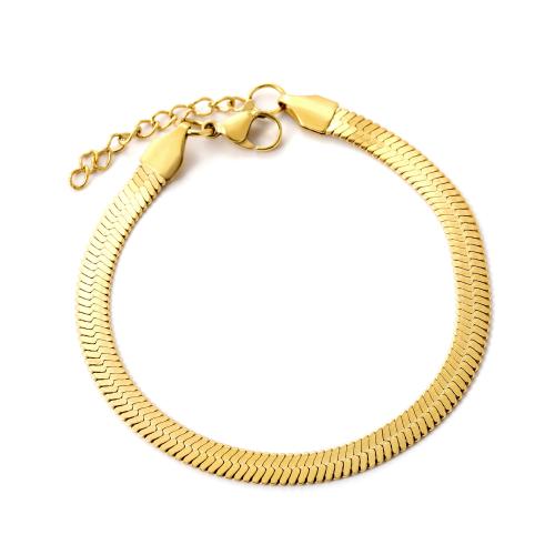 Stainless Steel Jewelry Bracelet 304 Stainless Steel fashion jewelry & Unisex gold Sold By PC