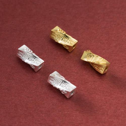 الخرز مجوهرات, 925 فضة, ديي, المزيد من الألوان للاختيار, 3.50x7x7mm, حفرة:تقريبا 2.6mm, تباع بواسطة PC