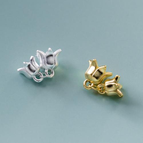 Ciondolo in argento 925, 925 argento sterlina, DIY, nessuno, Small flowers 8*9mm large flowers 9*10mm, Venduto da PC