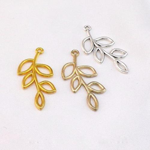 Zinc Alloy Leaf Pendants plated DIY nickel lead & cadmium free Approx Sold By Bag