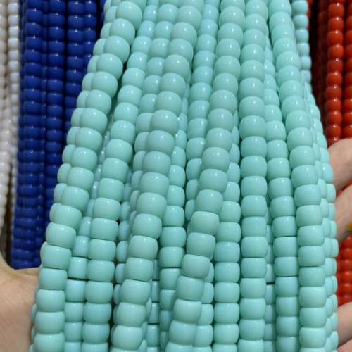 Fashion Glass Beads Flat Round DIY Length Approx 38 cm Sold By Bag