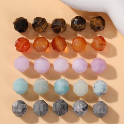 Gemstone Smycken Pärlor, Natursten, DIY & fasetterad, fler färger för val, 10mm, Ca 100PC/Bag, Säljs av Bag