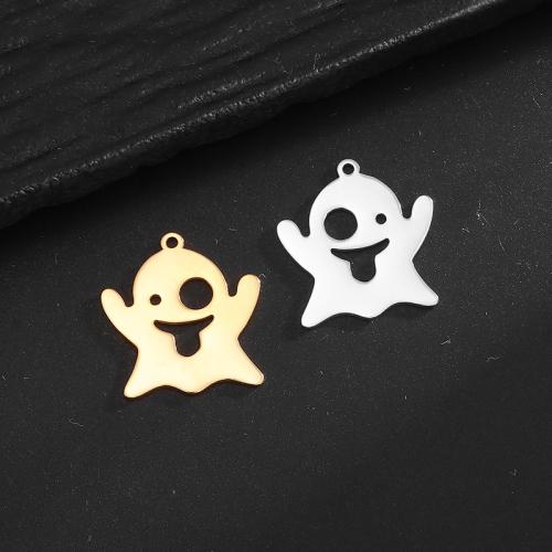 Stainless Steel Pendants 304 Stainless Steel Ghost Vacuum Ion Plating DIY Sold By PC