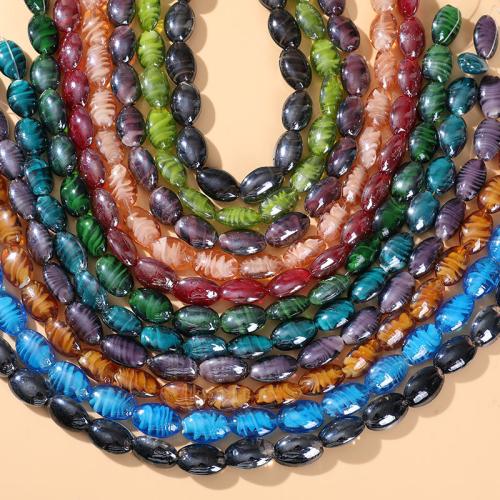 Fashion Glass Beads Oval DIY Approx Sold By Bag