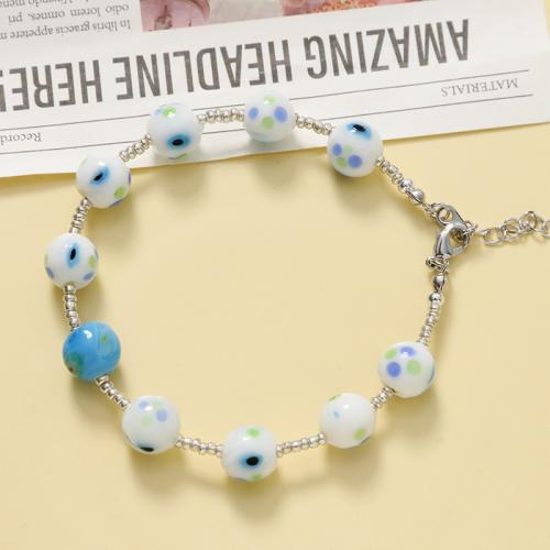 Fashion Glass Beads Round DIY mixed colors Approx Sold By Bag