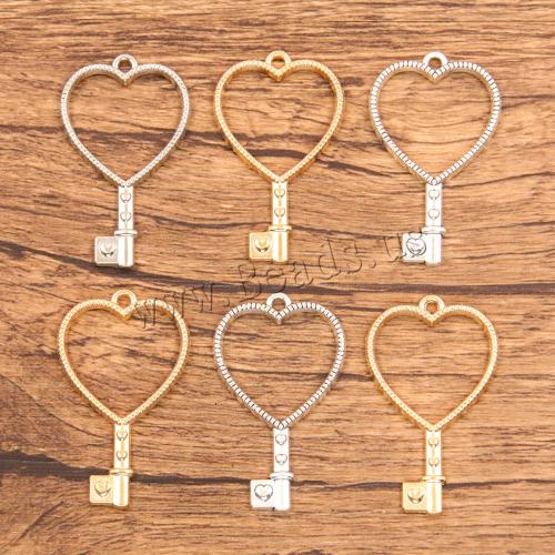 Zinc Alloy Heart Pendants DIY nickel lead & cadmium free Sold By Bag