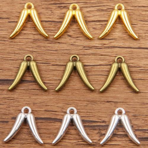 Zinklegering Hangers, Zinc Alloy, Cayenne, plated, DIY, meer kleuren voor de keuze, nikkel, lood en cadmium vrij, 100pC's/Bag, Verkocht door Bag