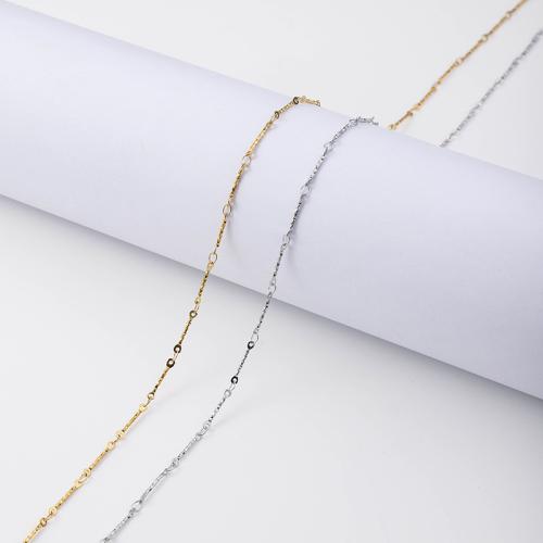 Stainless Steel Chain Necklace 304 Stainless Steel with 5cm extender chain plated fashion jewelry 2.20mm Length 45 cm Sold By PC