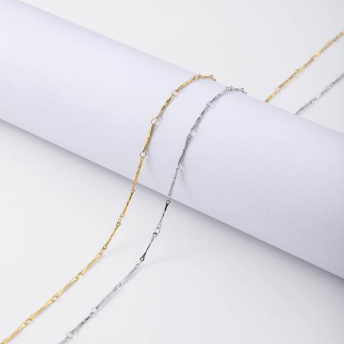 Stainless Steel Chain Necklace 304 Stainless Steel with 5cm extender chain plated fashion jewelry 2.20mm Length 45 cm Sold By PC