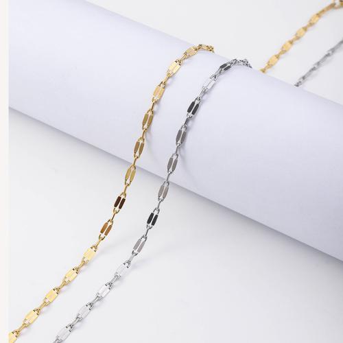 Stainless Steel Chain Necklace 304 Stainless Steel with 5cm extender chain plated fashion jewelry 3mm Length 45 cm Sold By PC