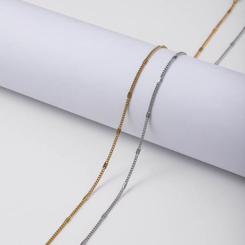 Stainless Steel Chain Necklace 304 Stainless Steel with 5cm extender chain plated fashion jewelry 1.80mm Length 45 cm Sold By PC