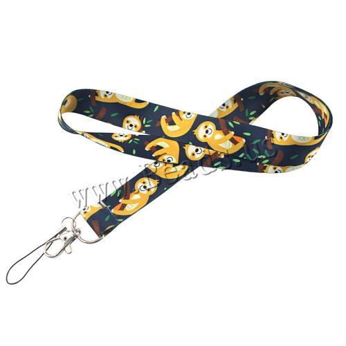 Cell Phone Lanyard, Polyester, med Zinc Alloy, multifunktionelle & Unisex & forskellige design til valg, Solgt af PC