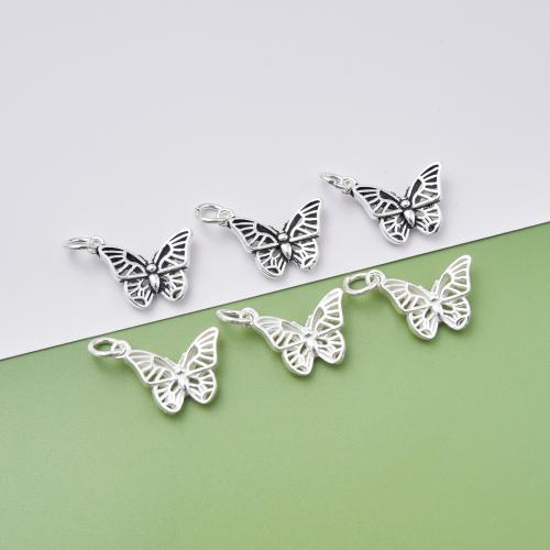 925 Sterling Silver Pendant Butterfly DIY Sold By PC