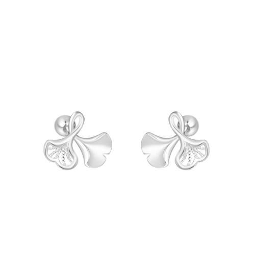 925 Sterling Silver Stud Earrings & for woman silver color Sold By Pair