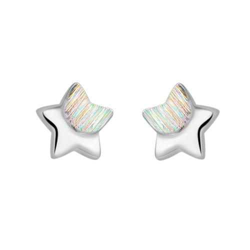 925 Sterling Silver Stud Earrings for woman silver color Sold By Pair