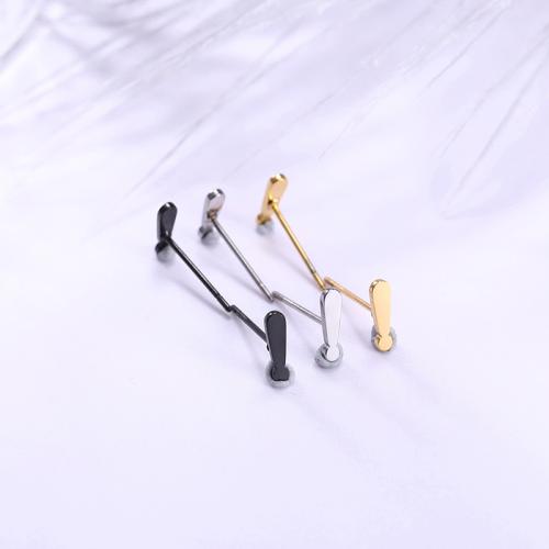 Stainless Steel Stud Earrings 304 Stainless Steel plated Unisex Sold By Pair