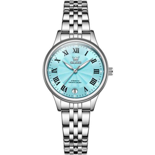 Zinc Alloy Watch Bracelet with Glass & 304 Stainless Steel Round plated Life water resistant & with single calendar & for woman Sold By PC