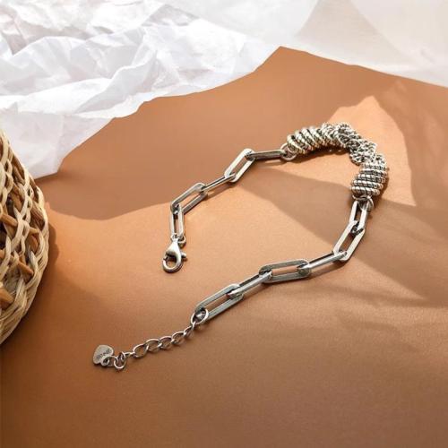 925 Sterling Silver Bangle Bracelet fashion jewelry & for woman Length Approx 19.5 cm Sold By PC